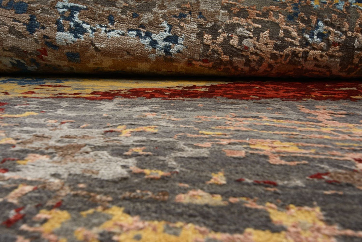 Tapis design ronde  - 182 x 180 cm - multicolore