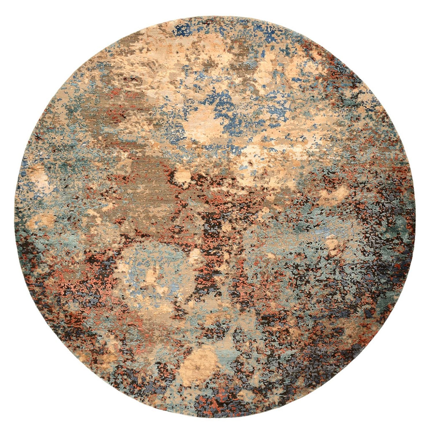 Tapis design - 241 x 239 cm - multicolore