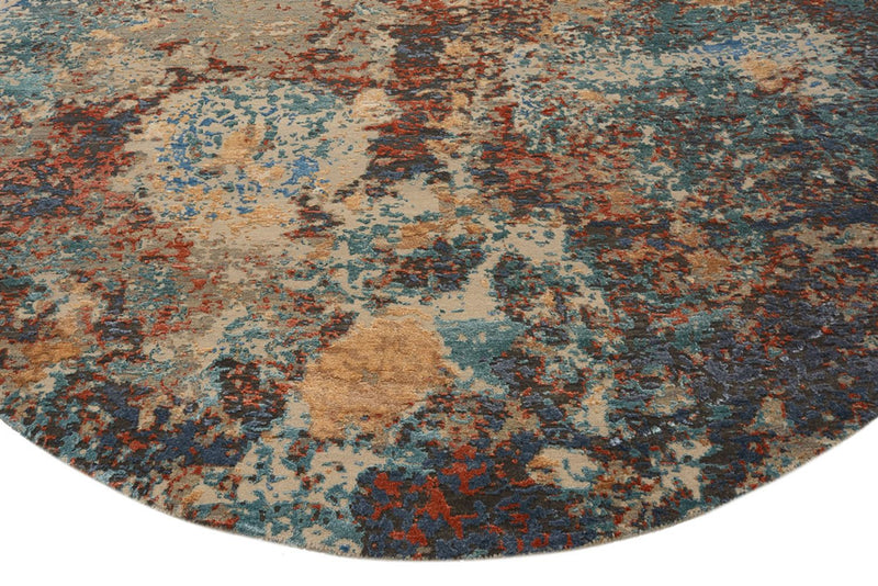 Tapis design - 241 x 239 cm - multicolore