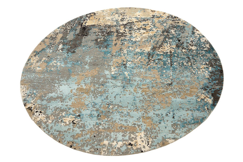 Tapis design ronde  - 179 x 176 cm - multicolore