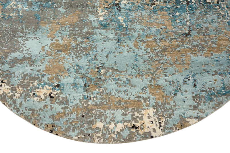 Tapis design ronde  - 179 x 176 cm - multicolore