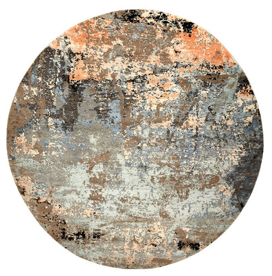 Tapis design ronde  - 243 x 241 cm - multicolore