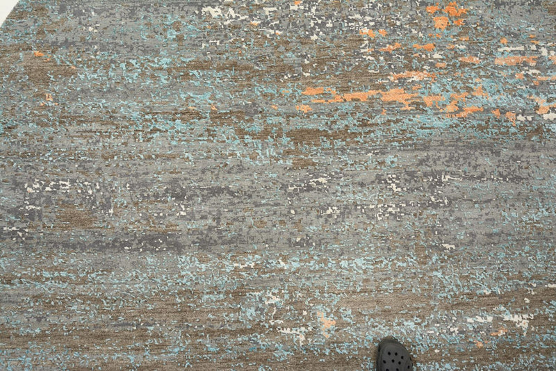 Tapis design - 242 x 240 cm - multicolore