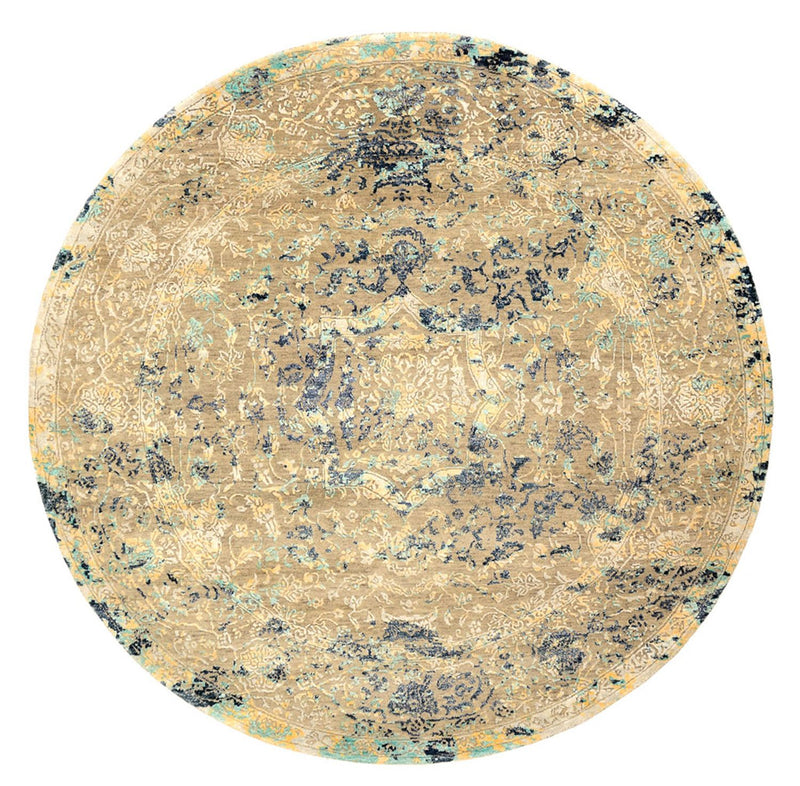 Tapis design ronde  - 201 x 199 cm - multicolore