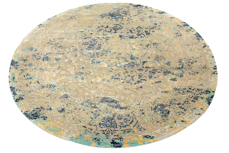 Tapis design ronde  - 201 x 199 cm - multicolore