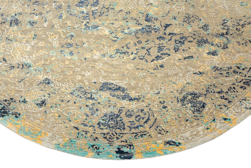 Tapis design ronde  - 201 x 199 cm - multicolore