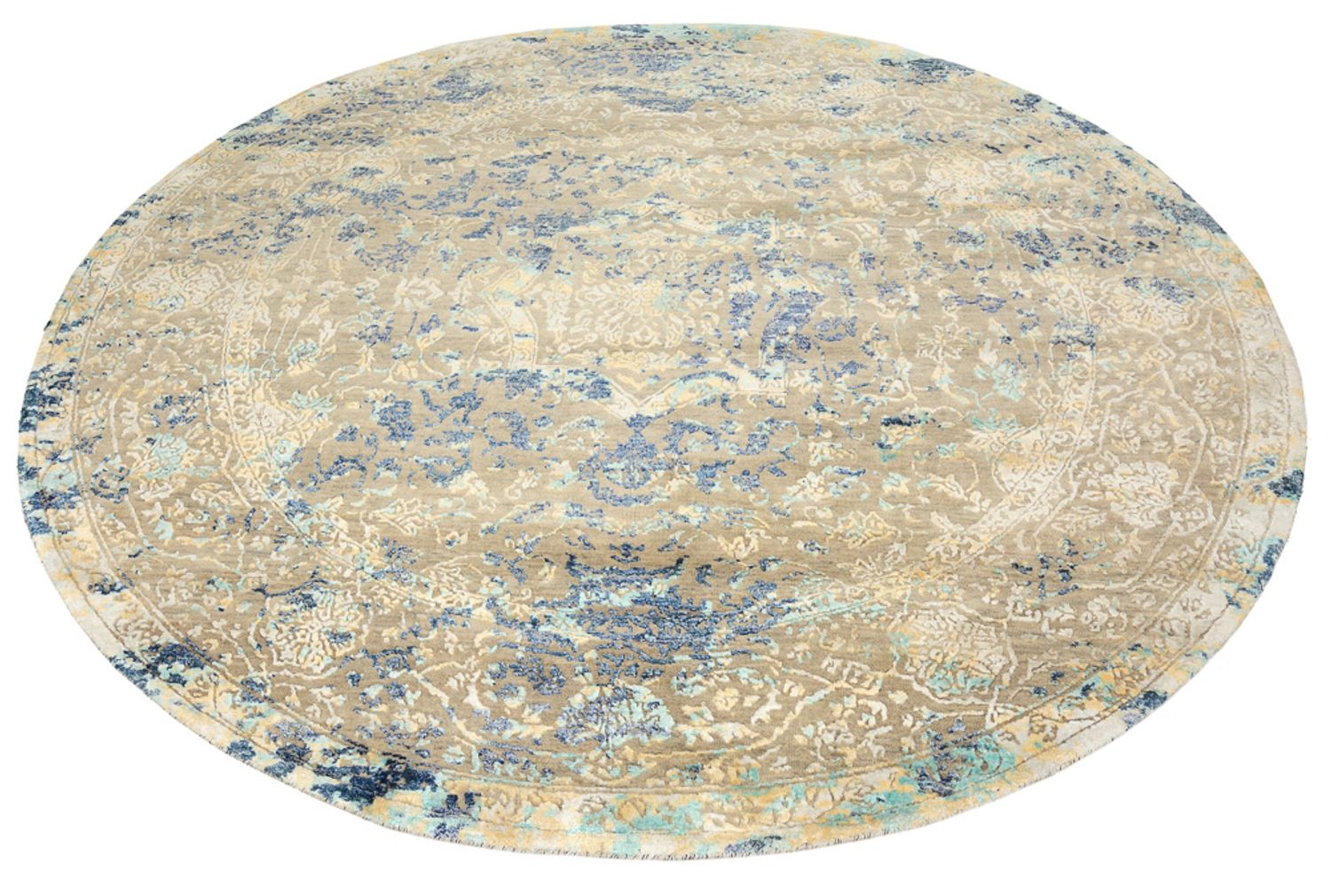 Tapis design ronde  - 201 x 199 cm - multicolore