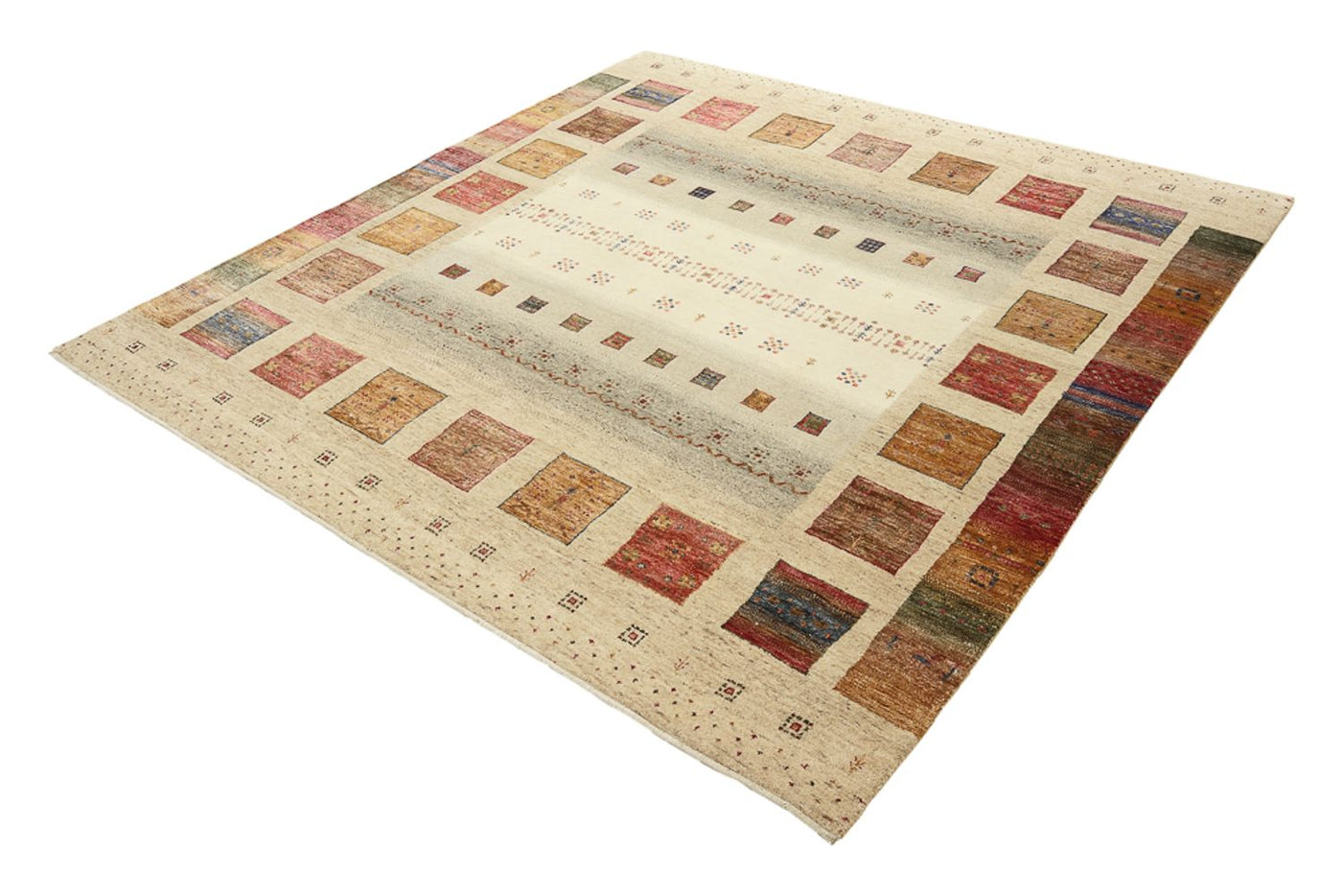 Tapis Loribaft indien Tapis 205x203cm - Tapis en laine