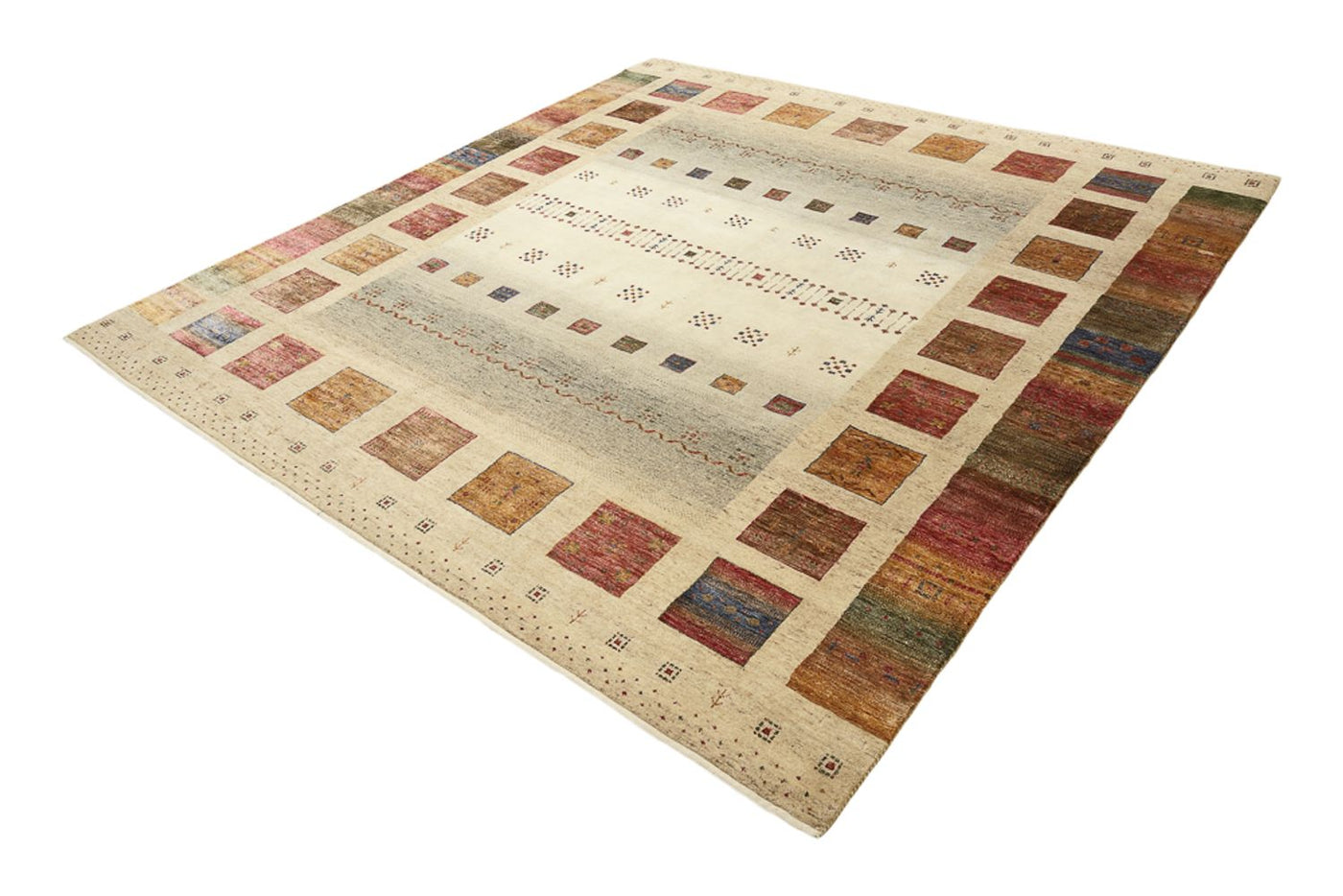 Tapis Loribaft indien Tapis 253x249cm - Tapis en laine