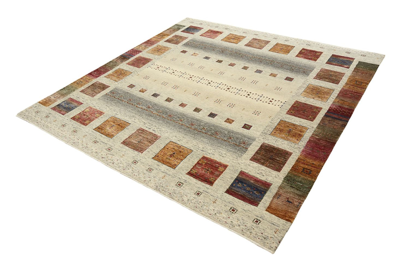 Tapis Loribaft indien Tapis 201x196cm - Tapis en laine