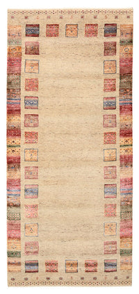 Tapis de couloir Tapis Gabbeh - Loribaft Indus - 202 x 94 cm - multicolore