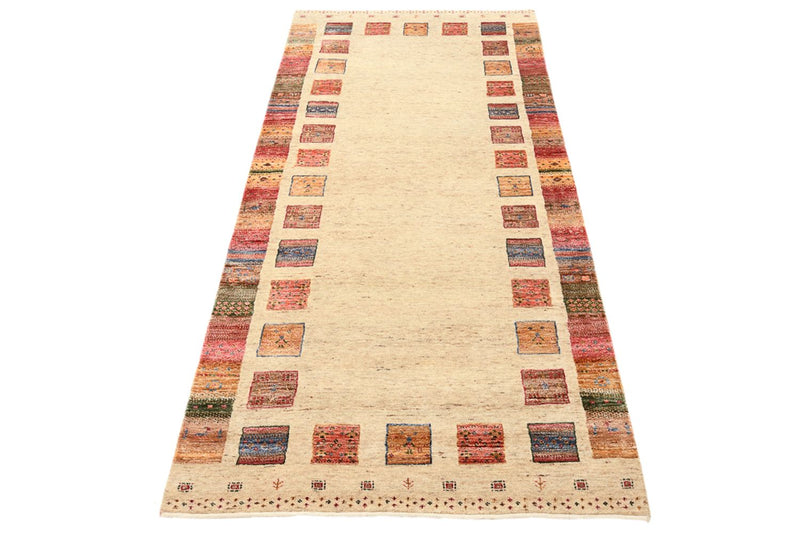 Tapis de couloir Tapis Gabbeh - Loribaft Indus - 202 x 94 cm - multicolore
