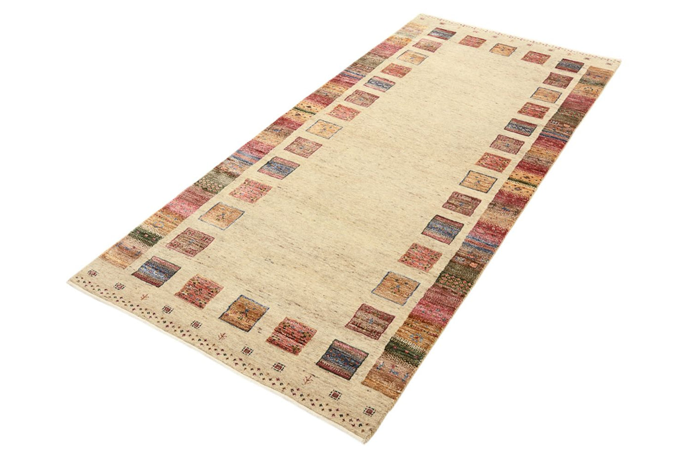 Tapis Loribaft indien Tapis 202x94cm - Tapis en laine