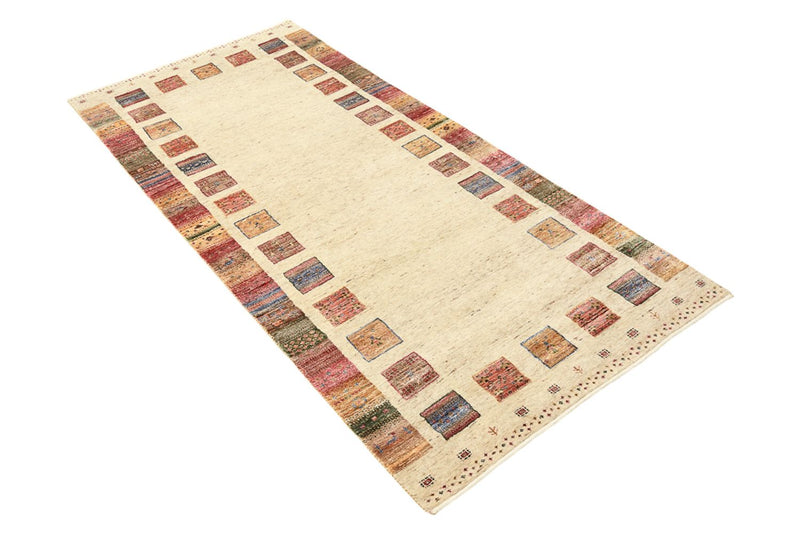 Tapis de couloir Tapis Gabbeh - Loribaft Indus - 202 x 94 cm - multicolore
