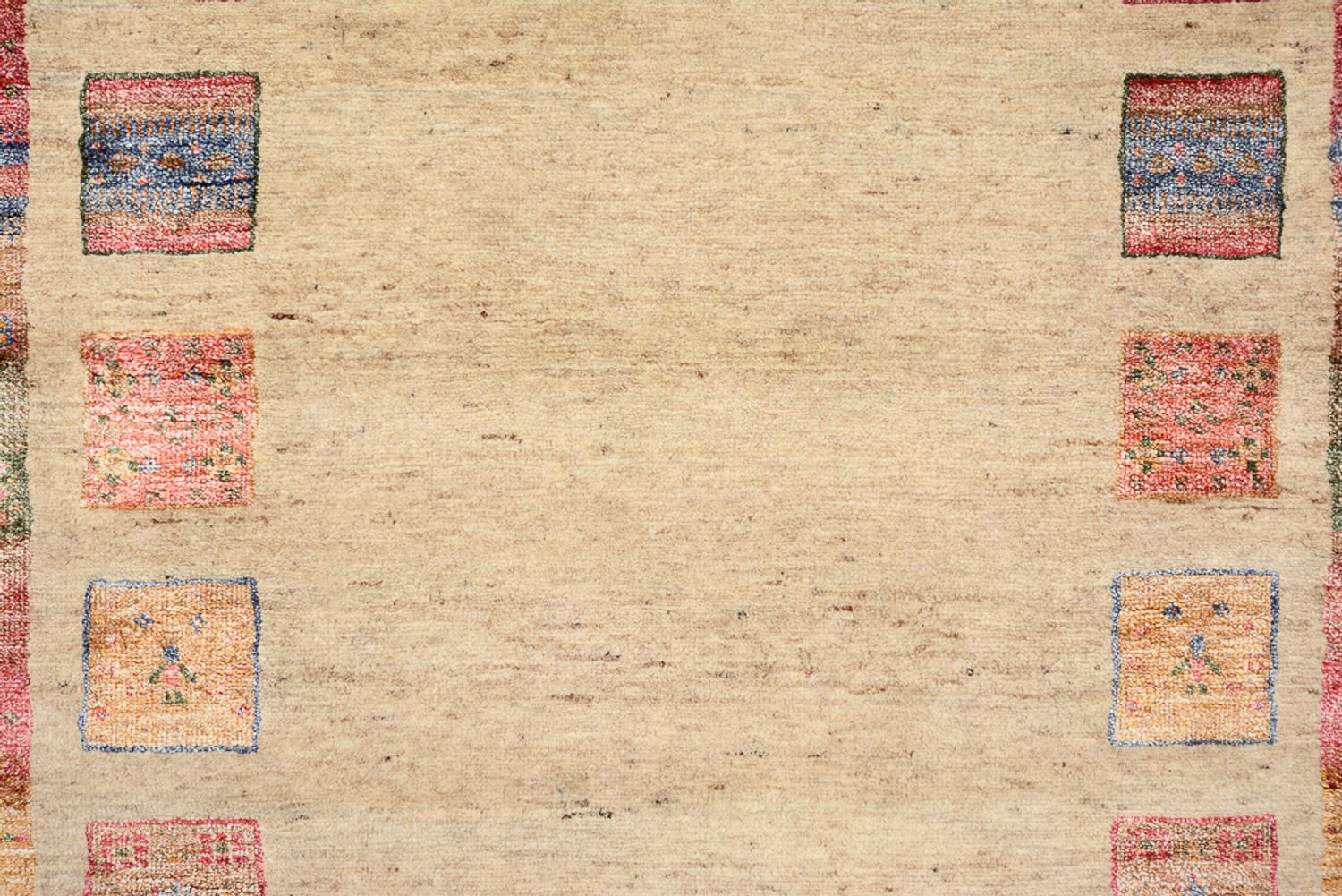 Tapis de couloir Tapis Gabbeh - Loribaft Indus - 202 x 94 cm - multicolore