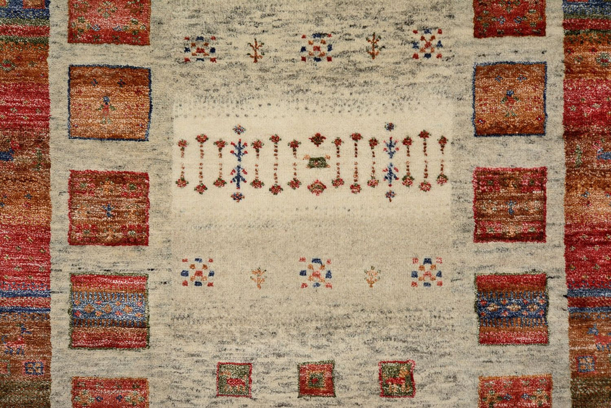 Tapis de couloir Tapis Gabbeh - Loribaft Indus - 256 x 84 cm - multicolore