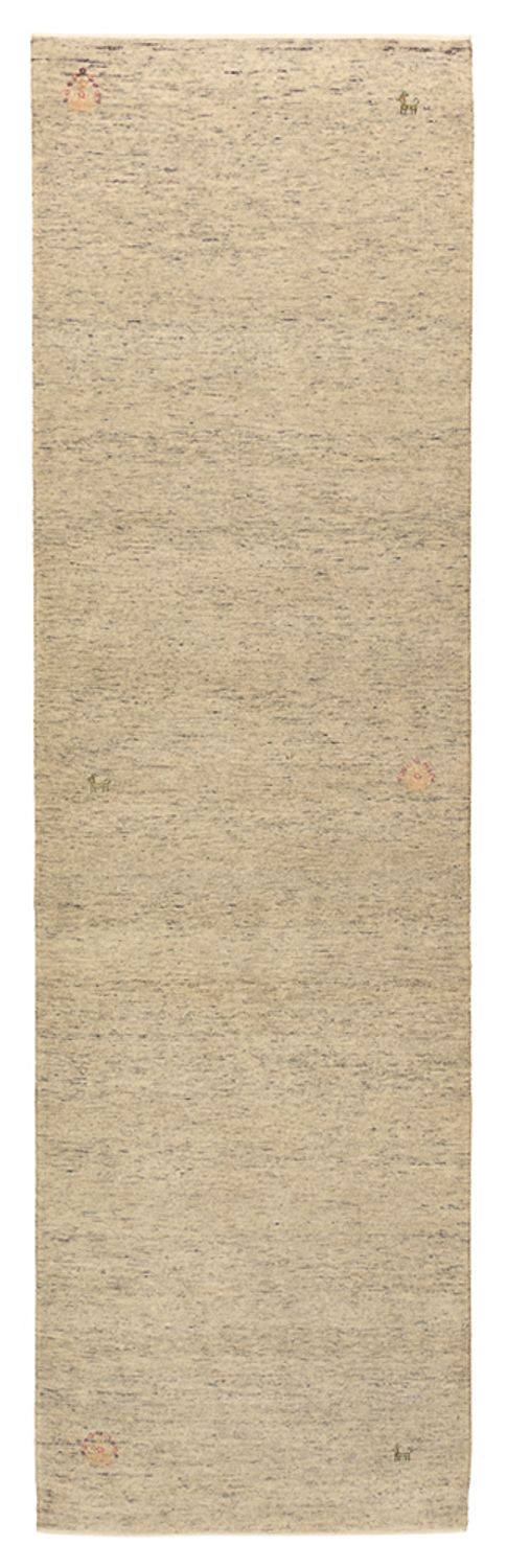 Tapis de couloir Tapis Gabbeh - Loribaft Indus - 296 x 84 cm - camel