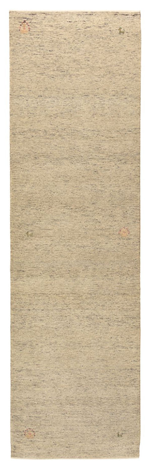 Tapis de couloir Tapis Gabbeh - Loribaft Indus - 296 x 84 cm - camel