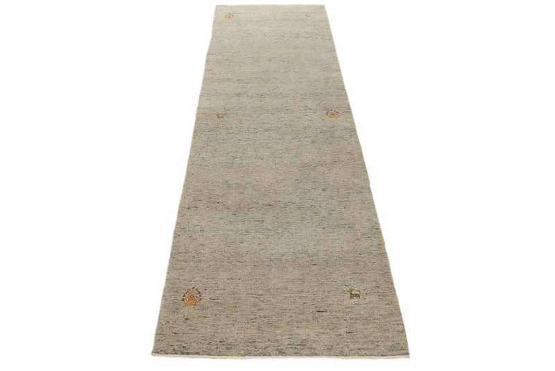 Tapis de couloir Tapis Gabbeh - Loribaft Indus - 241 x 74 cm - camel