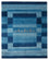 Tapis Gabbeh - Loribaft Indus - 303 x 241 cm - bleu de mer