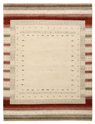 Tapis Gabbeh - Loribaft Indus - 229 x 174 cm - beige clair