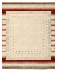 Tapis Gabbeh - Loribaft Indus - 199 x 158 cm - beige clair