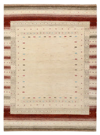 Tapis Gabbeh - Loribaft Indus - 205 x 152 cm - beige clair