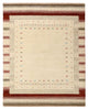 Tapis Gabbeh - Loribaft Indus - 198 x 156 cm - beige clair
