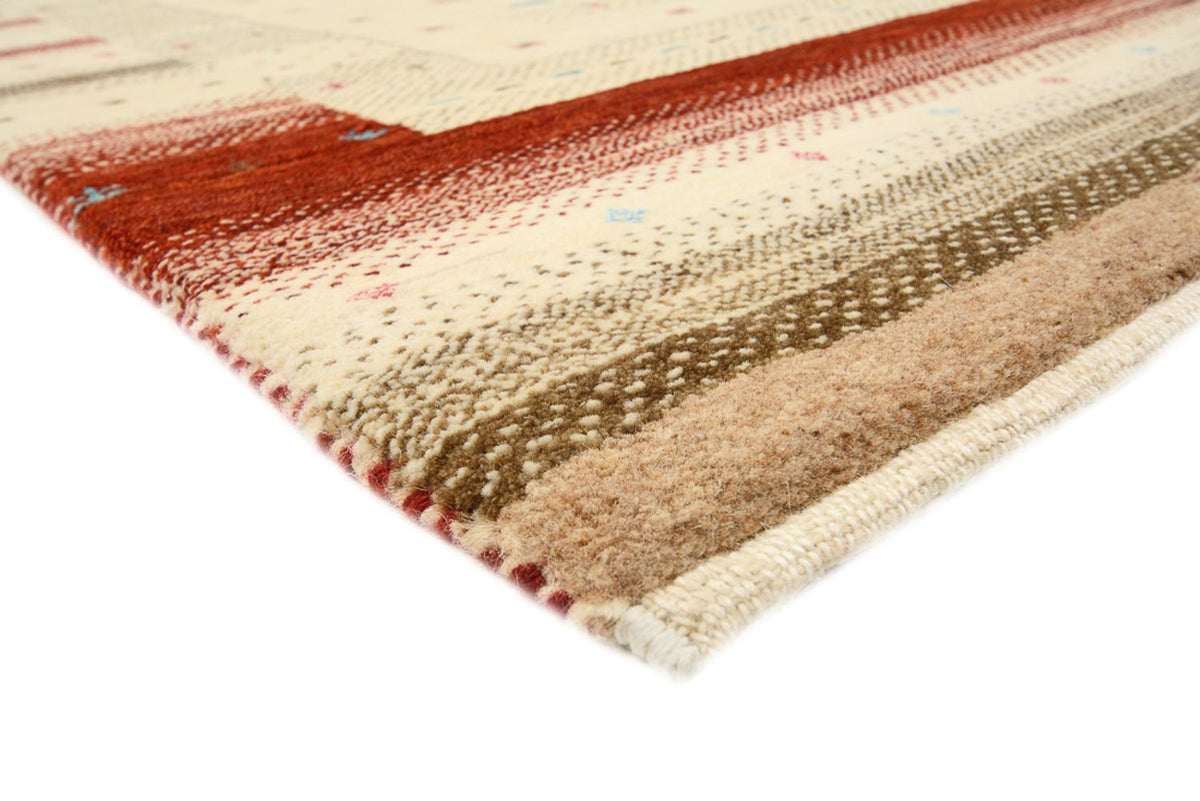 Tapis Gabbeh - Loribaft Indus - 198 x 156 cm - beige clair