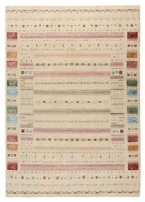 Tapis Gabbeh - Loribaft Indus - 246 x 174 cm - beige clair