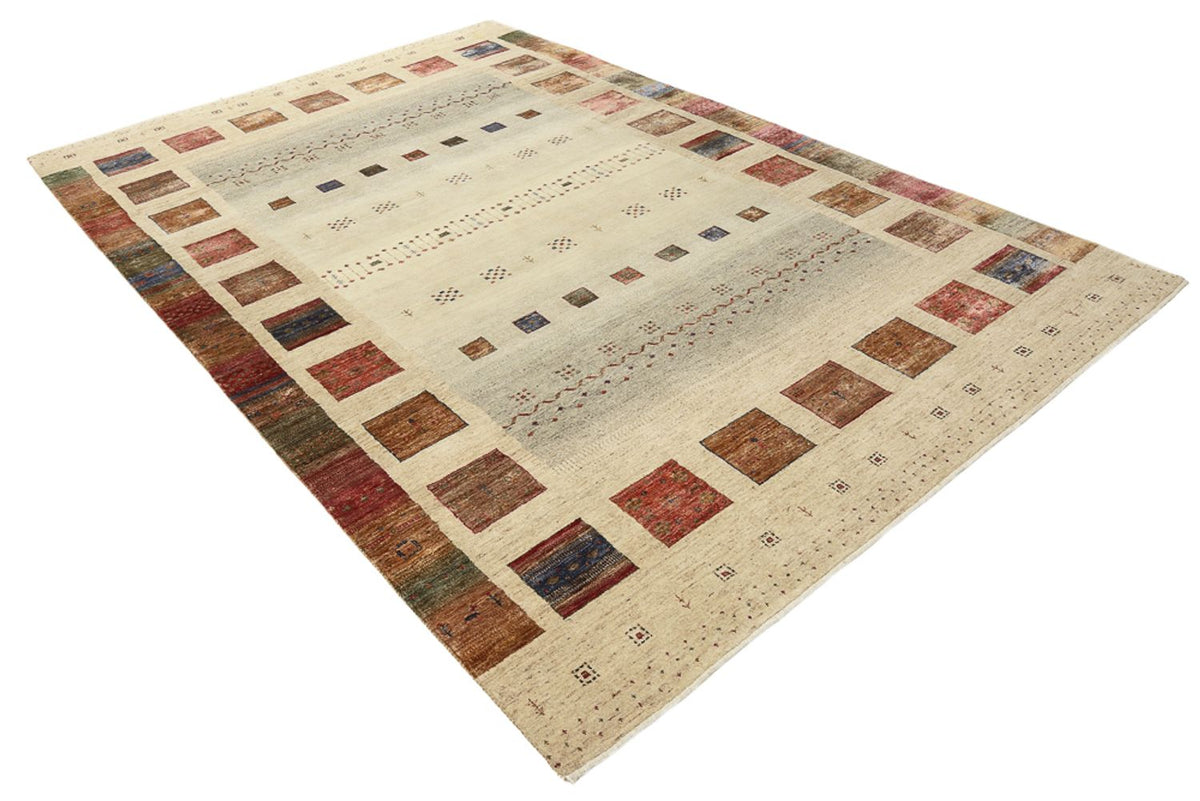 Tapis Gabbeh - Loribaft Indus - 306 x 205 cm - beige clair