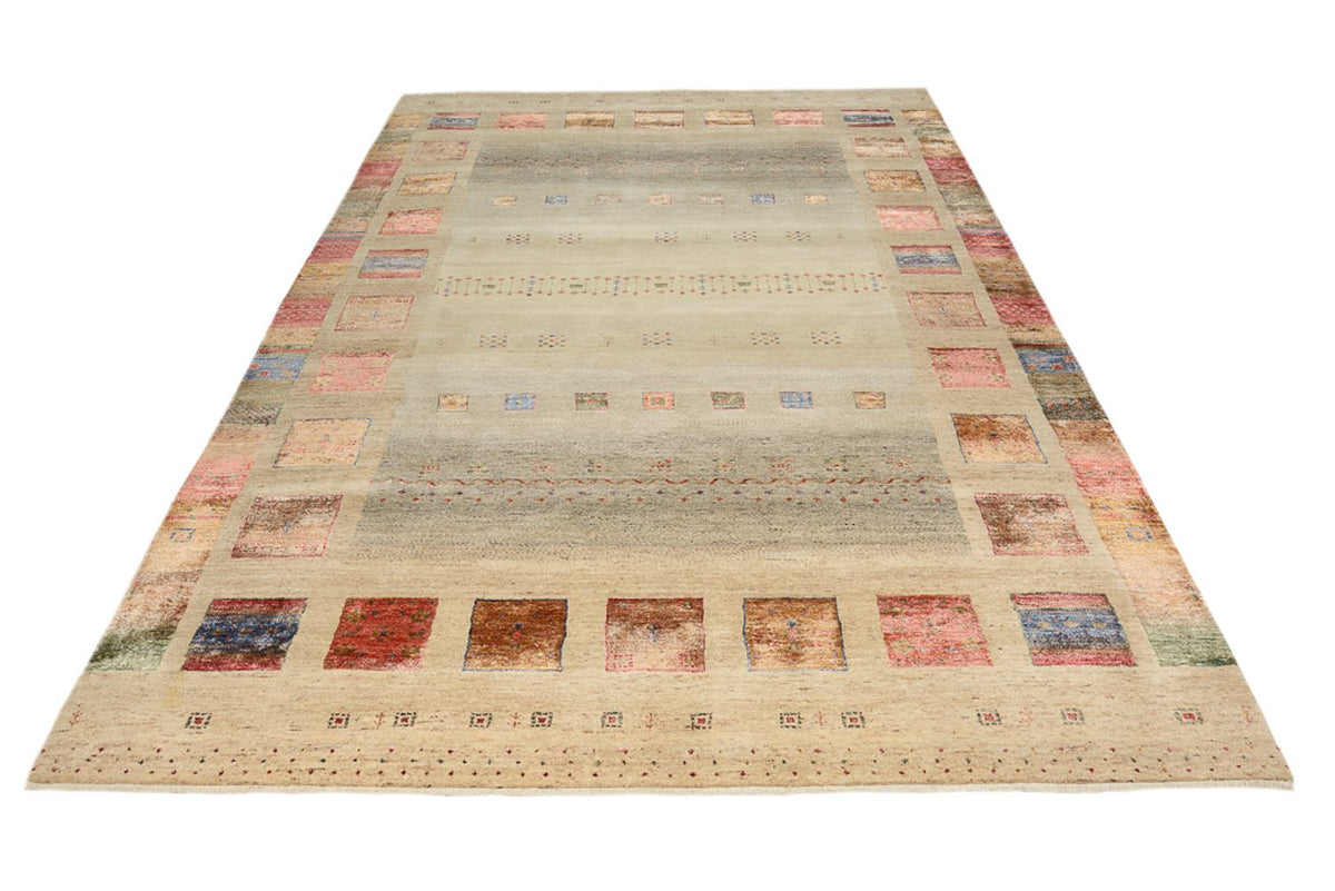 Tapis Gabbeh - Loribaft Indus - 306 x 205 cm - beige clair