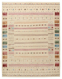 Tapis Gabbeh - Loribaft Indus - 201 x 155 cm - beige clair