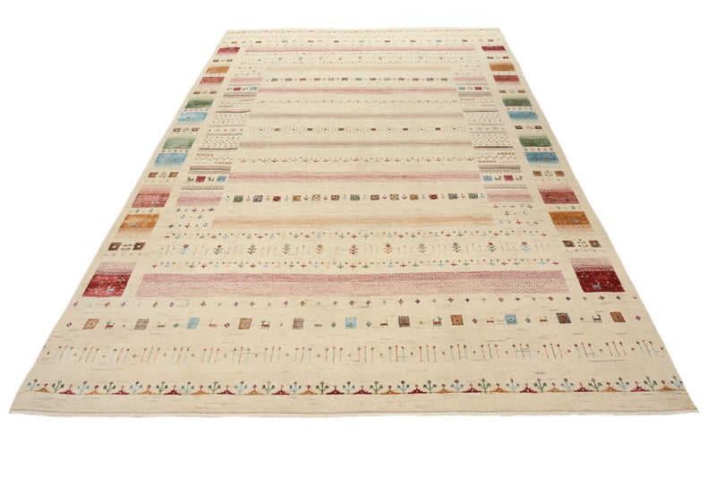 Tapis Gabbeh - Loribaft Indus - 304 x 203 cm - beige clair
