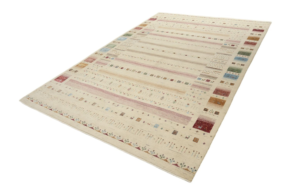 Tapis Gabbeh - Loribaft Indus - 304 x 203 cm - beige clair