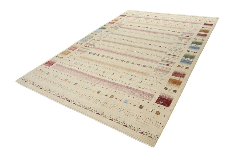 Tapis Gabbeh - Loribaft Indus - 304 x 203 cm - beige clair