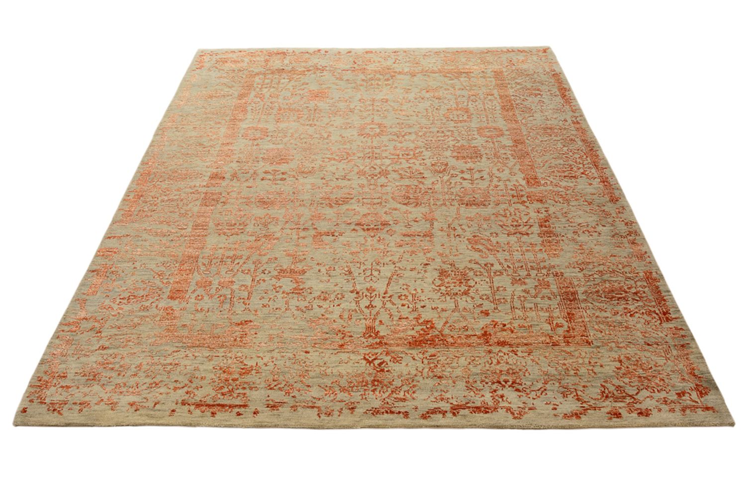 Tapis design - 231 x 175 cm - rouille
