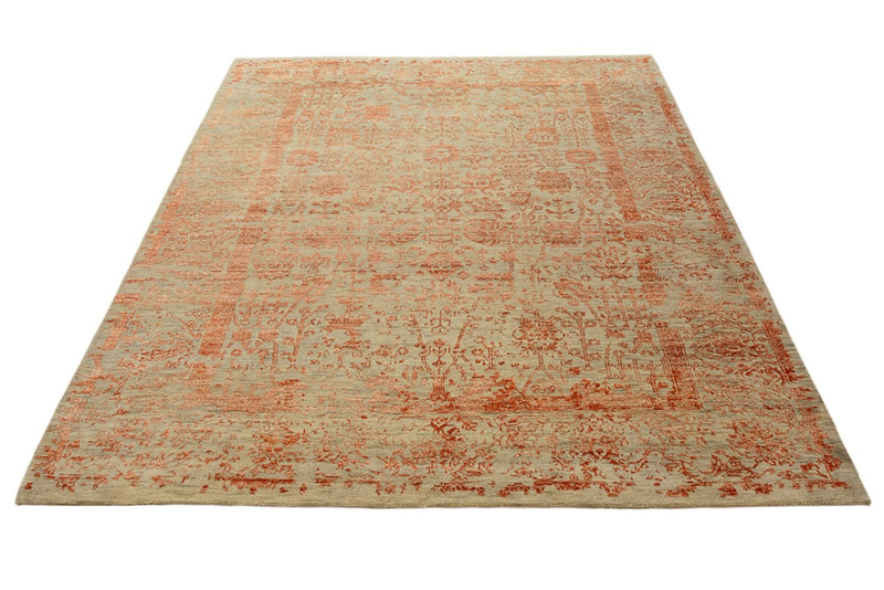 Tapis design - 231 x 175 cm - rouille