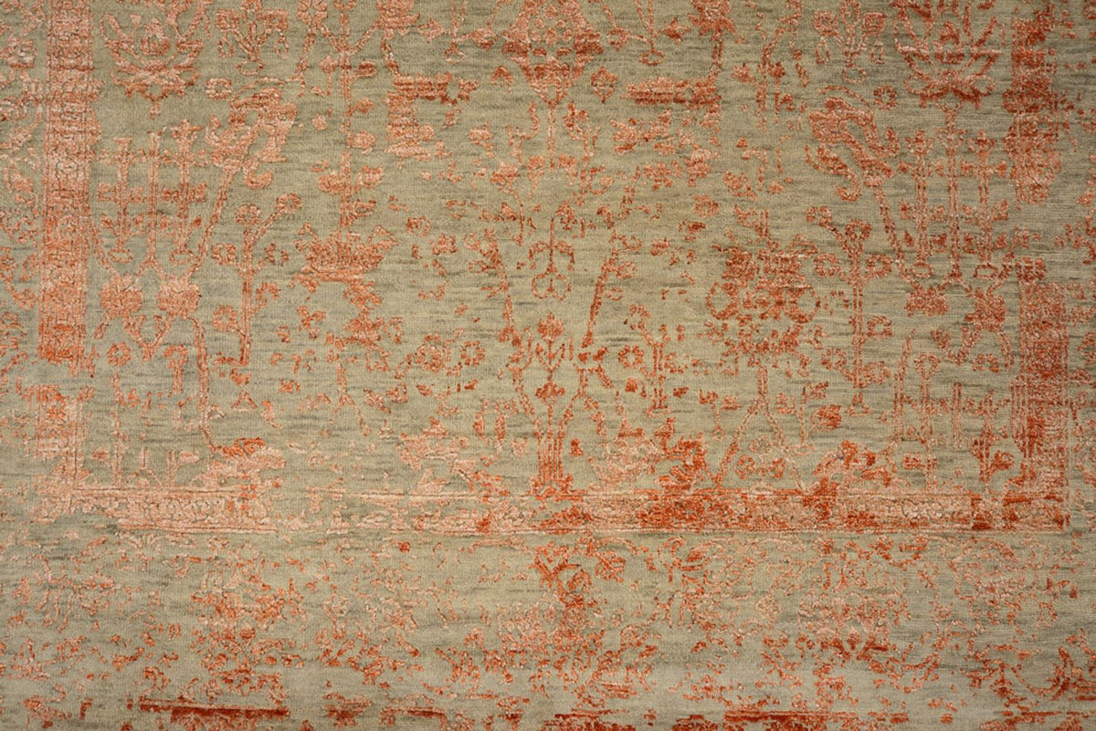 Tapis design - 231 x 175 cm - rouille