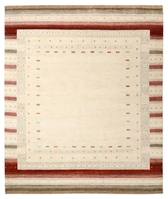 Tapis Gabbeh - Loribaft Indus - 300 x 254 cm - beige clair