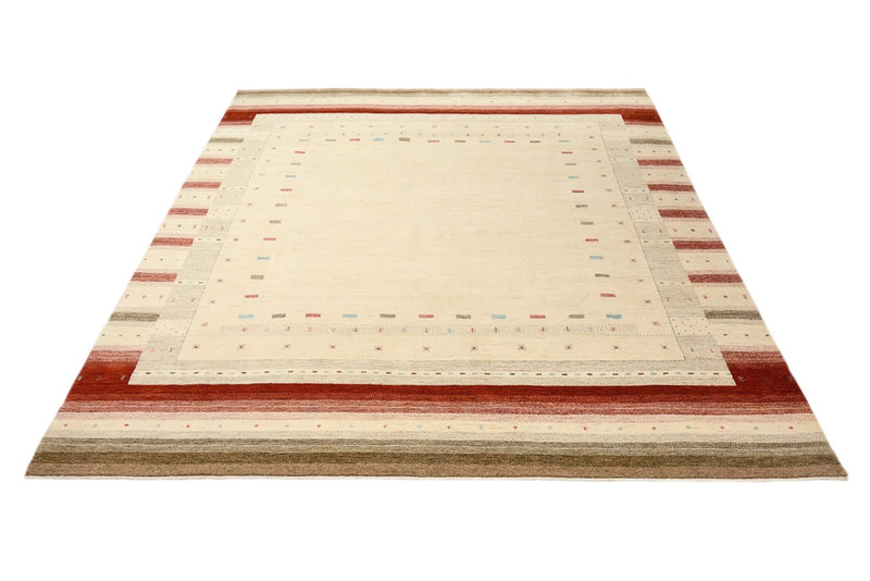 Tapis Gabbeh - Loribaft Indus - 300 x 254 cm - beige clair