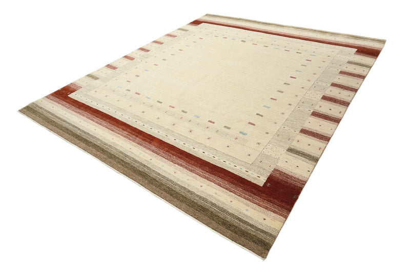 Tapis Gabbeh - Loribaft Indus - 300 x 254 cm - beige clair