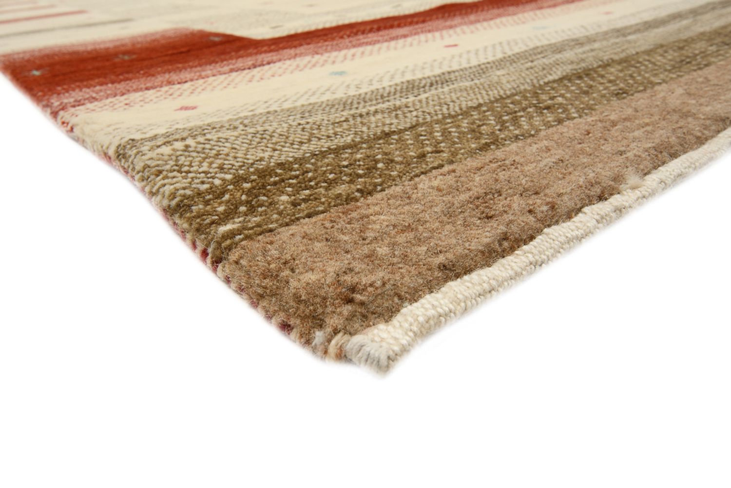 Tapis Gabbeh - Loribaft Indus - 300 x 254 cm - beige clair