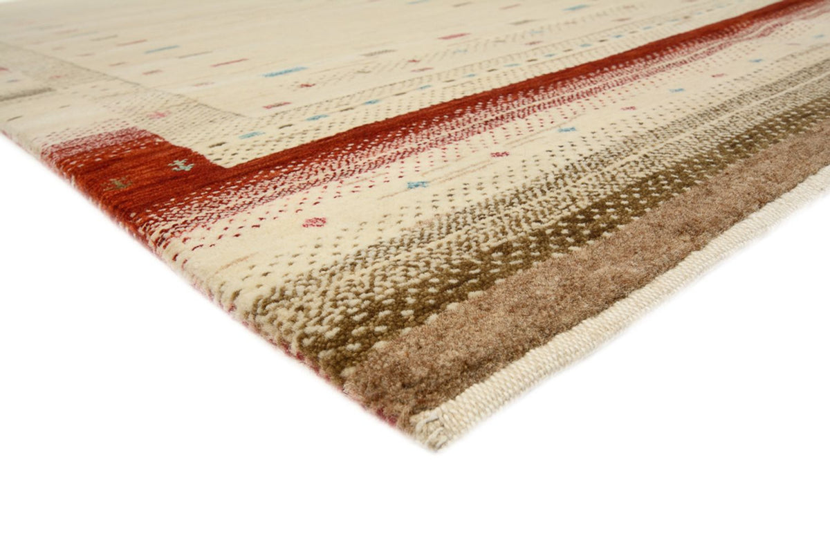 Tapis de couloir Tapis Gabbeh - Loribaft Indus - 298 x 83 cm - beige clair