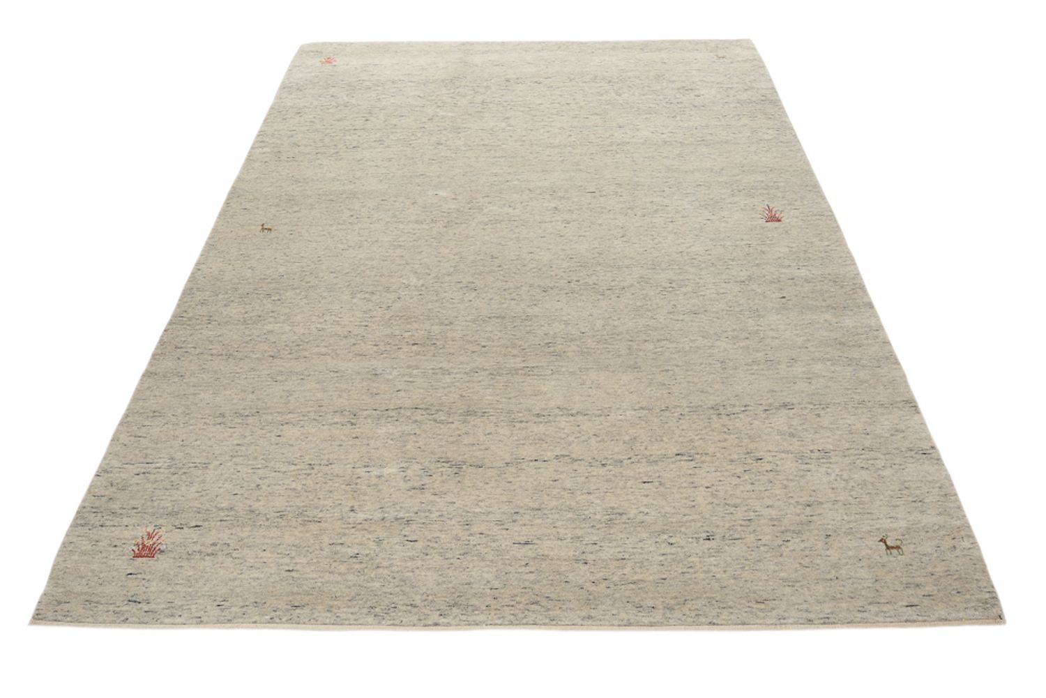 Tapis Gabbeh - Loribaft Indus - 238 x 175 cm - beige clair