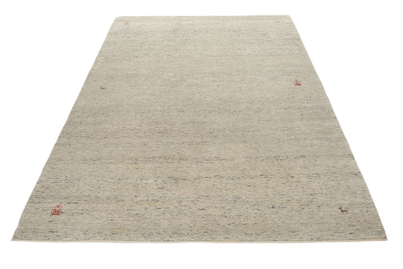 Tapis Gabbeh - Loribaft Indus - 238 x 175 cm - beige clair