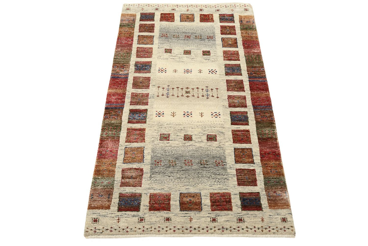 Tapis Gabbeh - Loribaft Indus - 141 x 76 cm - multicolore