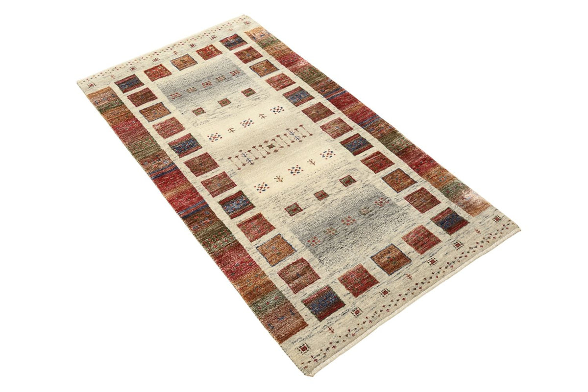 Tapis Gabbeh - Loribaft Indus - 141 x 76 cm - multicolore