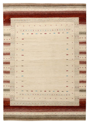 Tapis Gabbeh - Loribaft Indus - 239 x 169 cm - beige clair