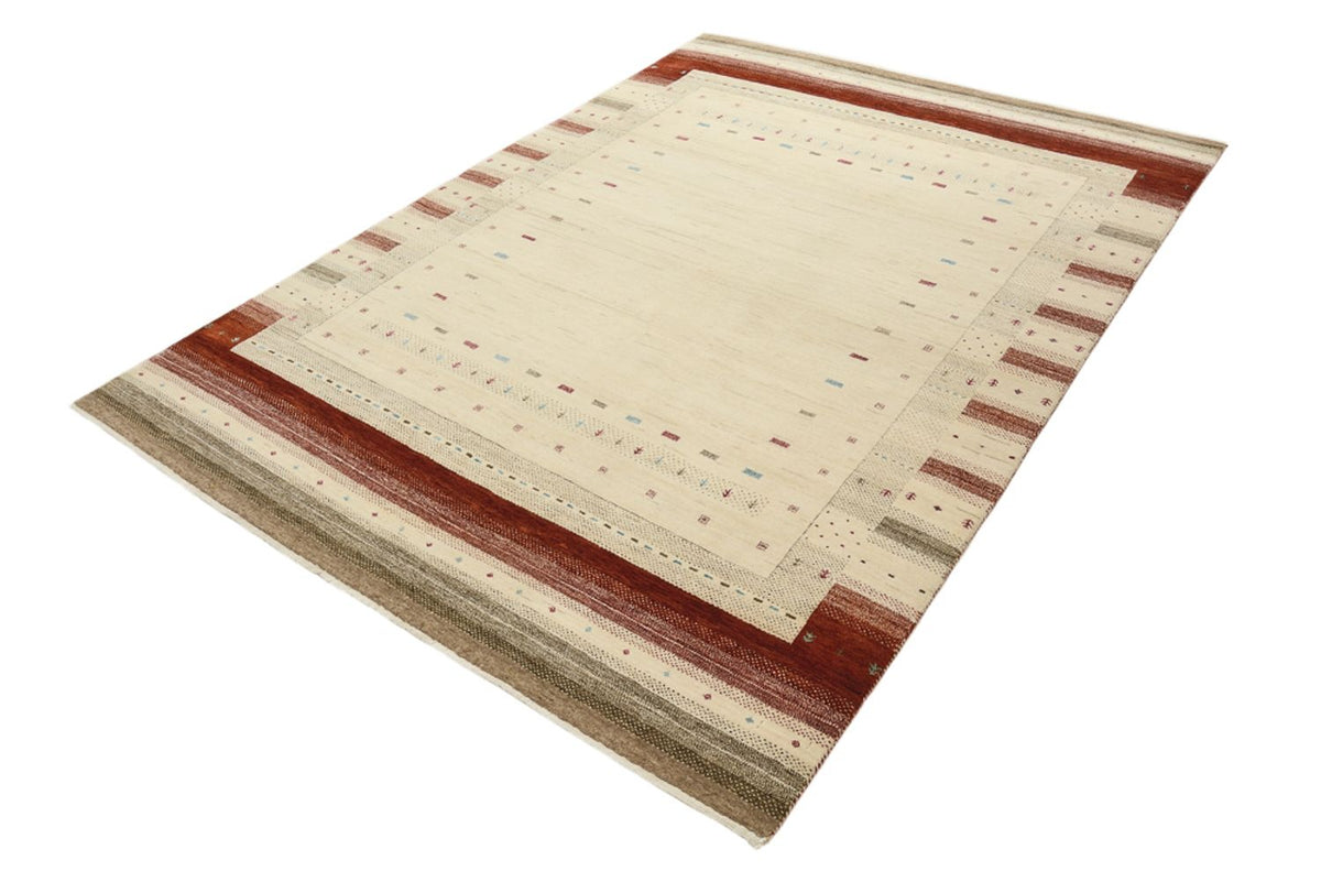 Tapis Gabbeh - Loribaft Indus - 239 x 169 cm - beige clair